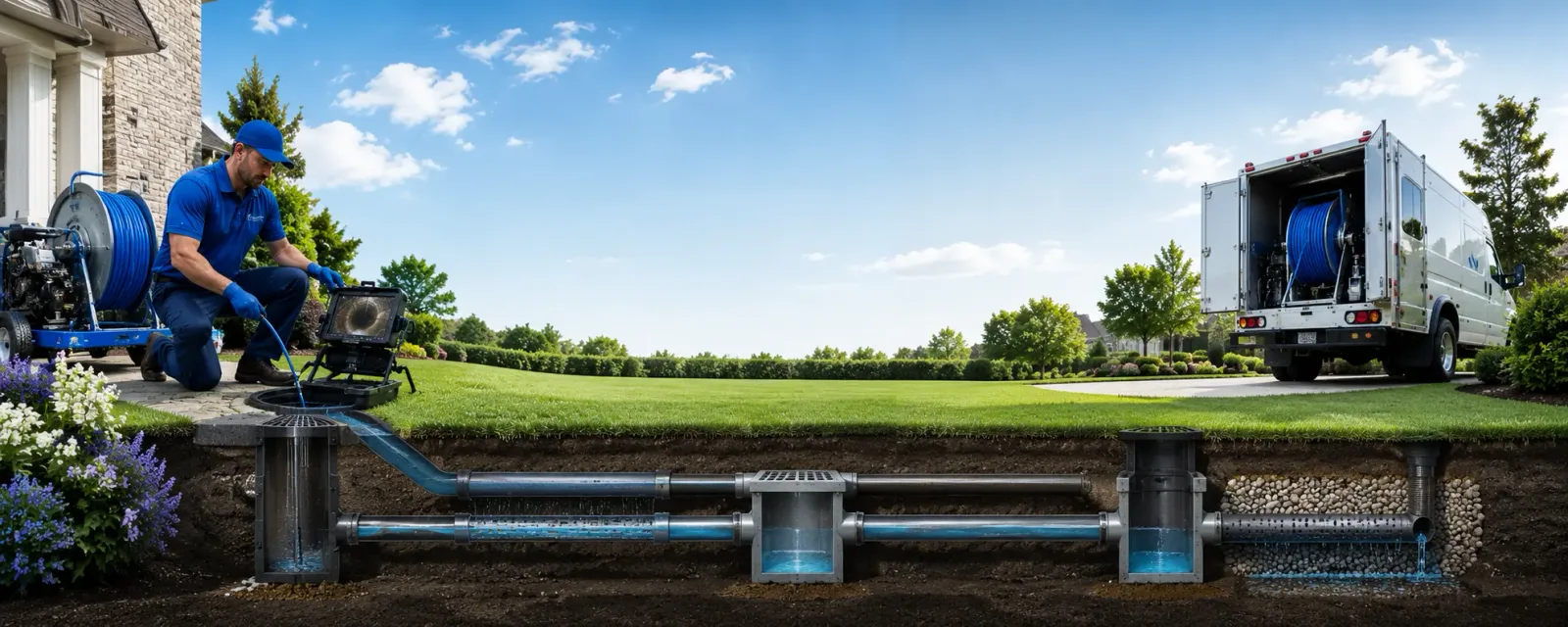 Outdoor drain cleaning information for Roby, MO